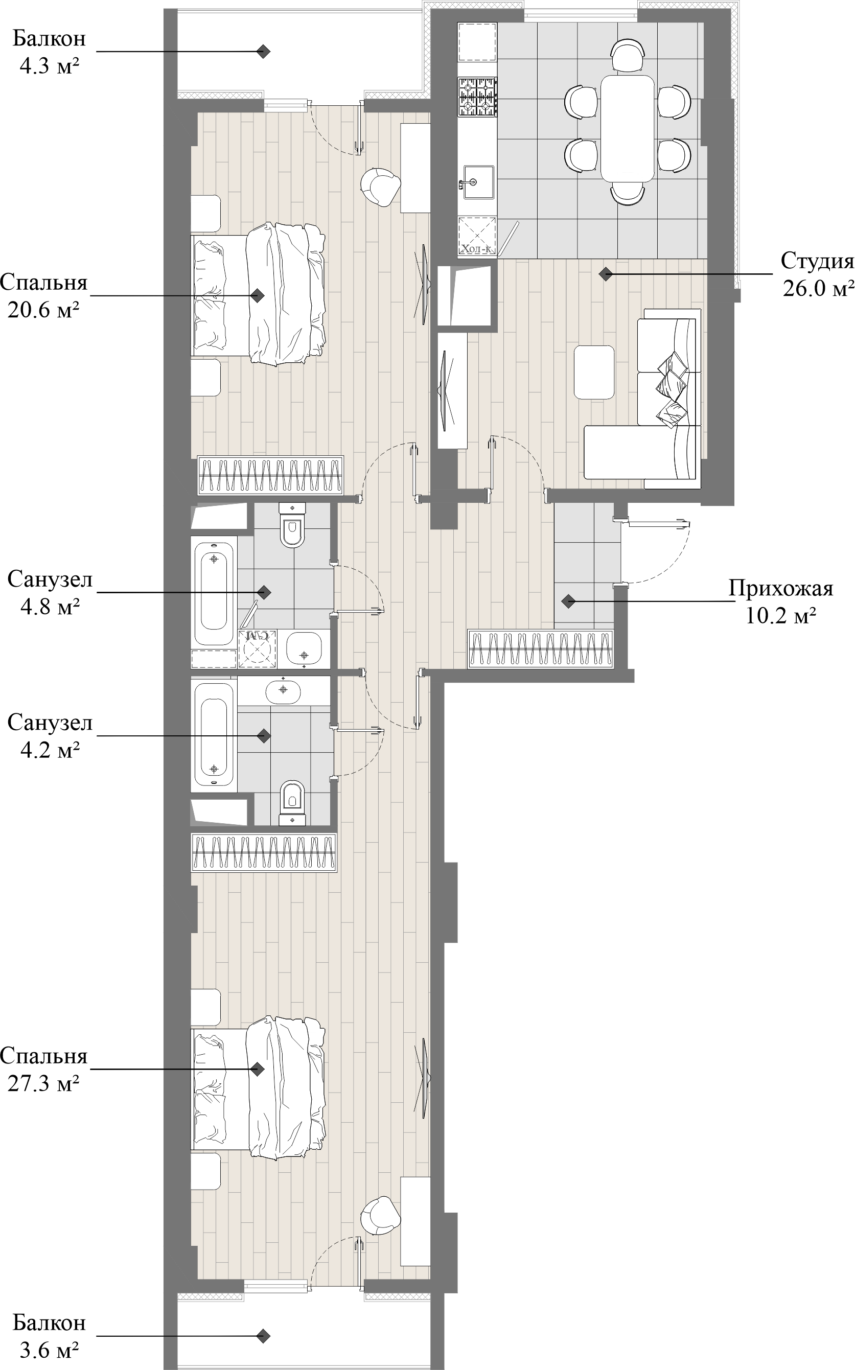 flat