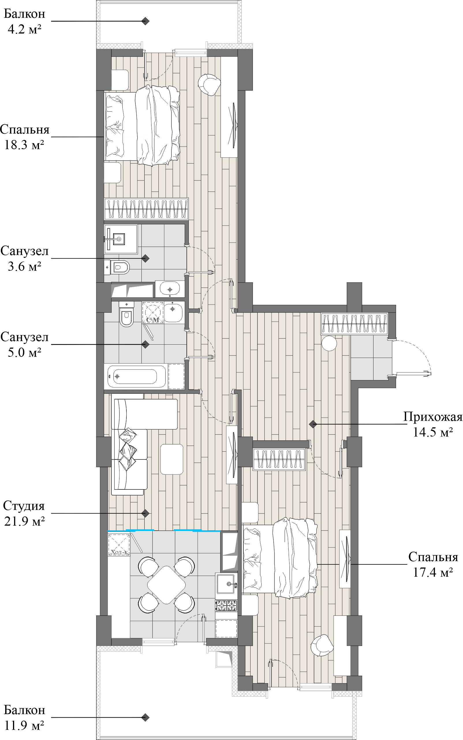 flat