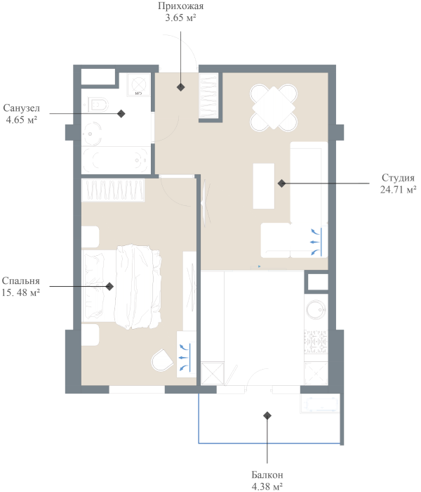 flat
