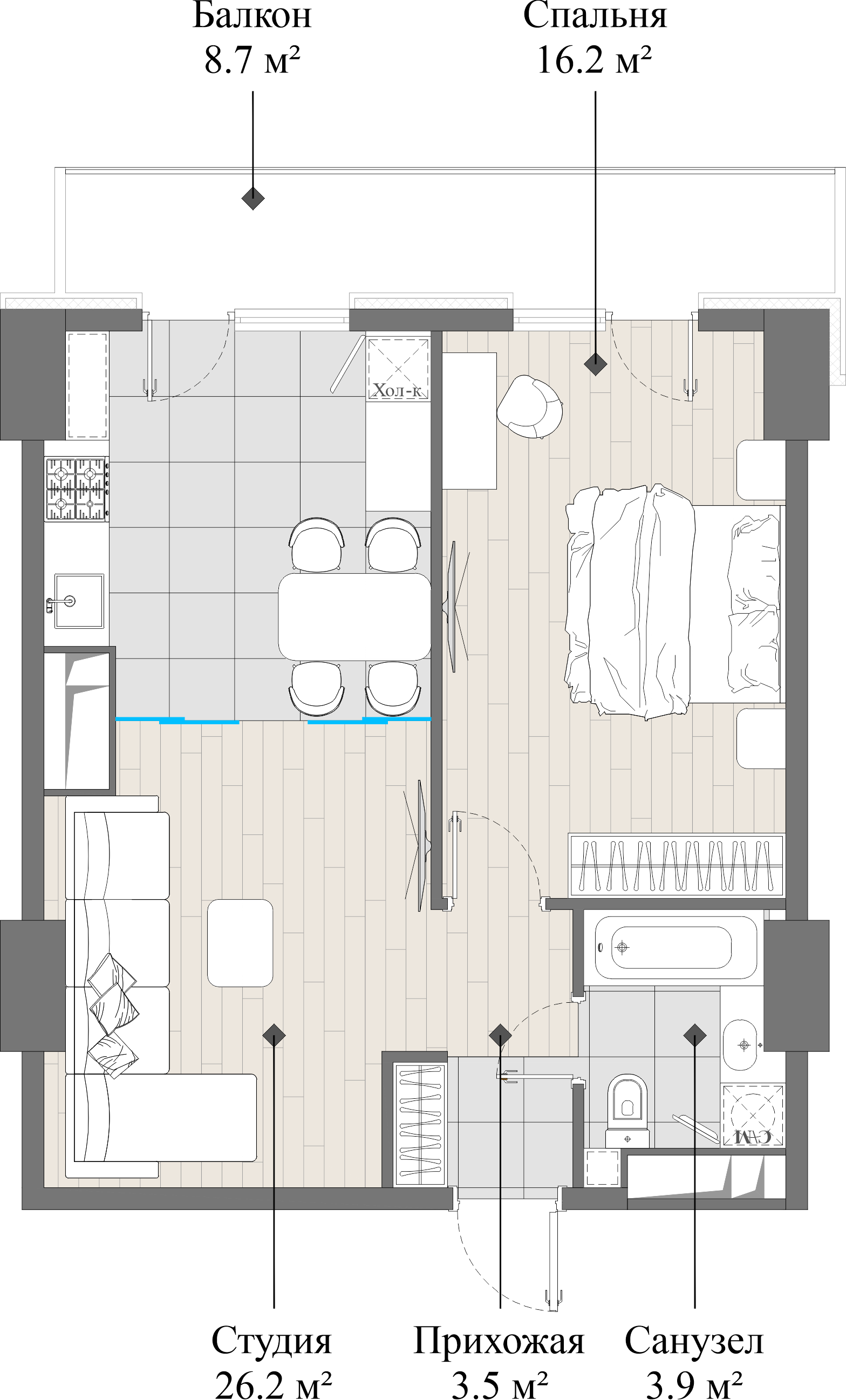 flat