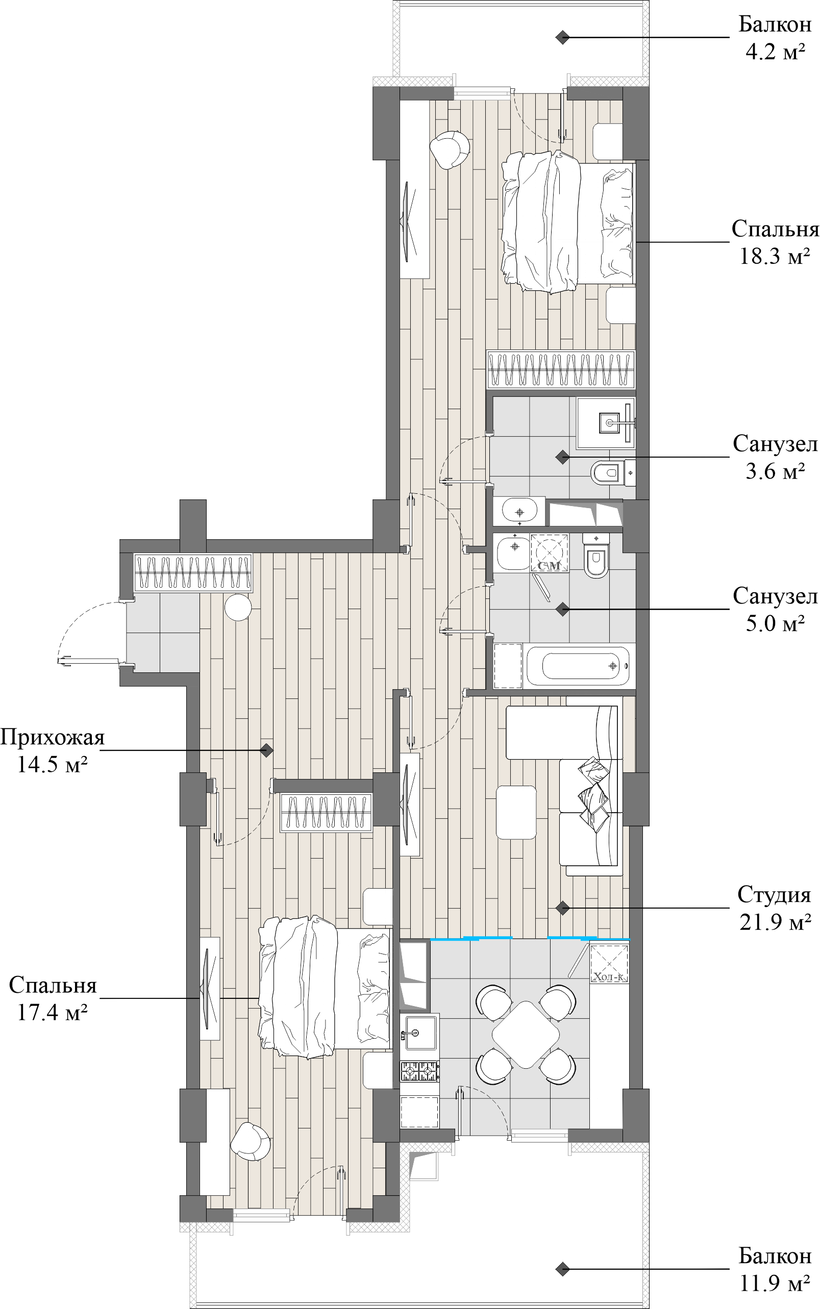 flat