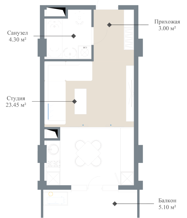 flat