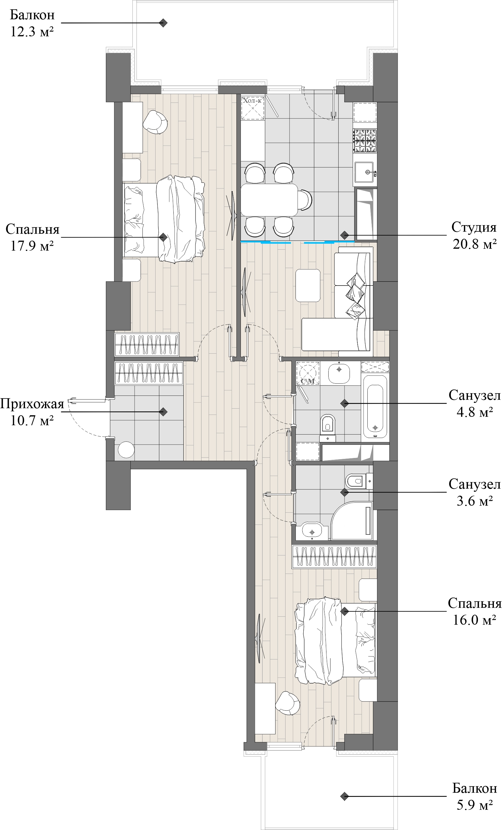 flat