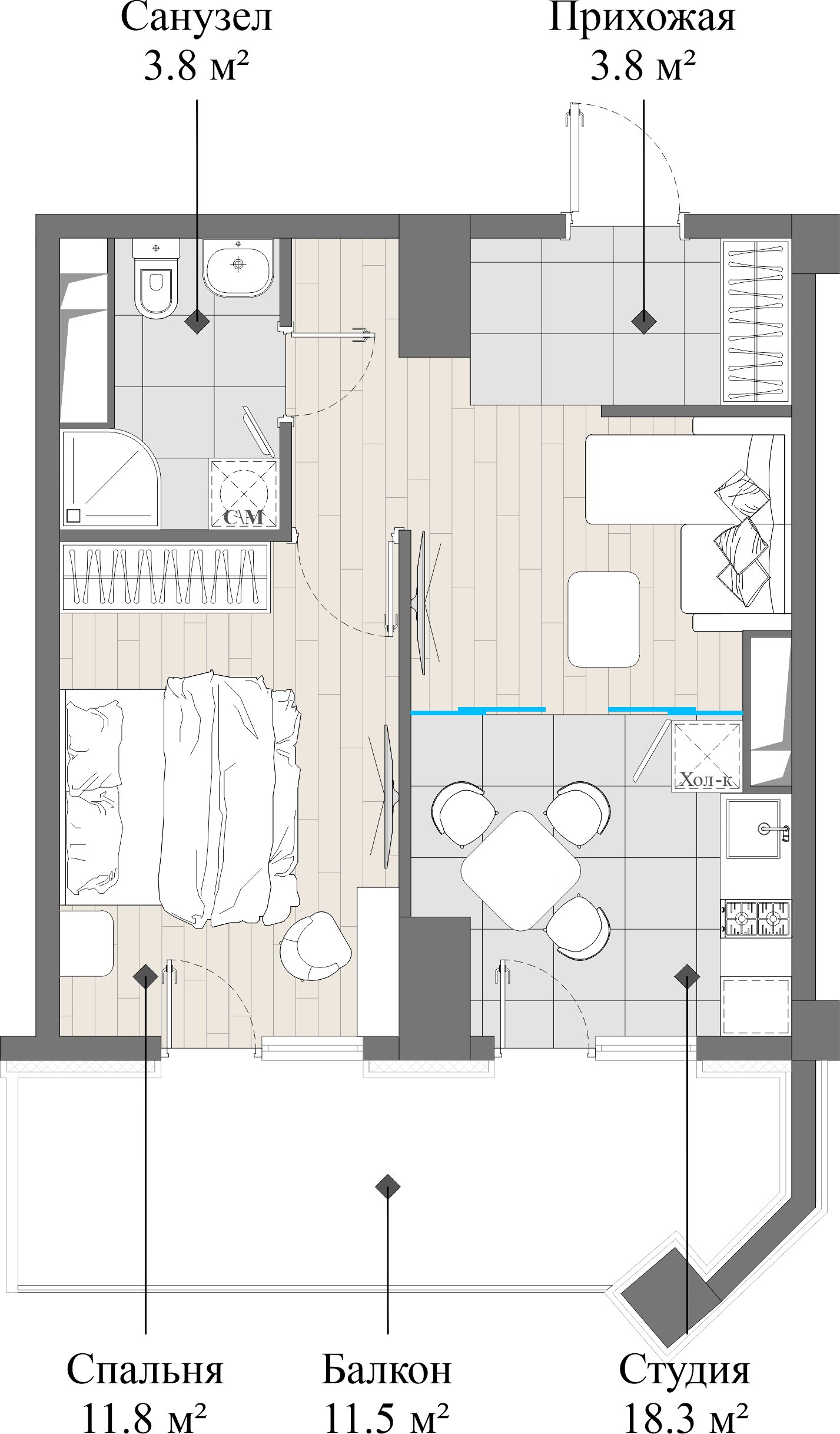 flat